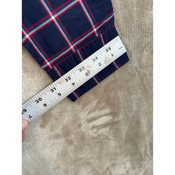 Tommy Hilfiger Tommy Tartan Men's Large Plaid Custom Fit Embroidery Casual - Picture 9 of 11